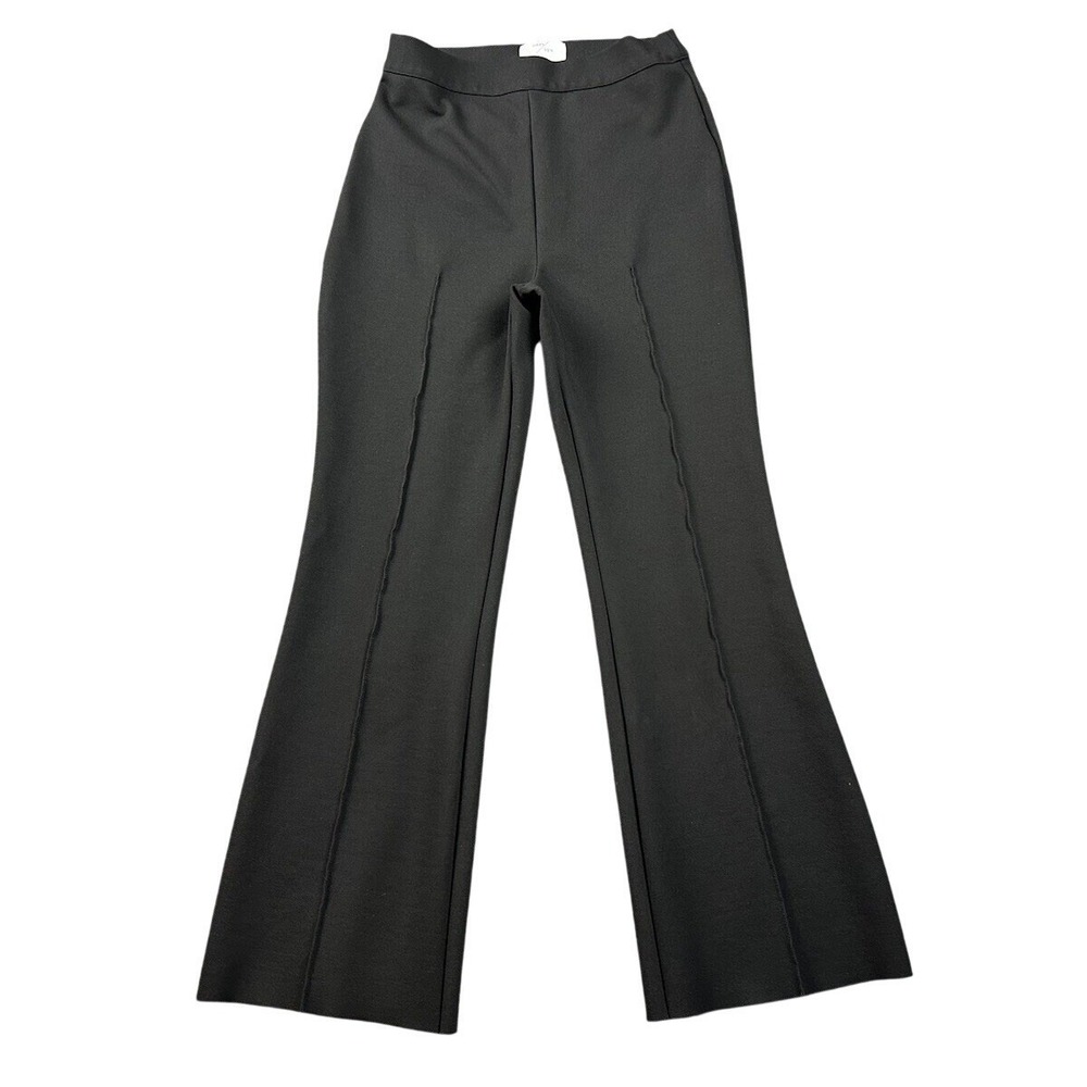 Grey/Ven Women's Black Porterfield Cropped Flared Pull On Pants Medium Altered